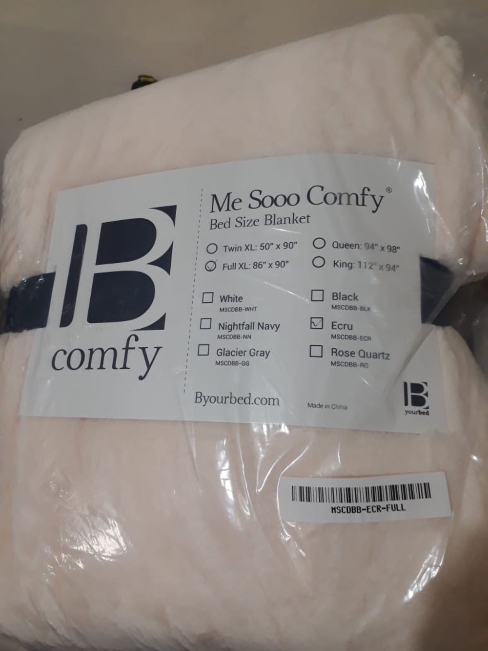 Byourbed "Me Sooo Comfy" Bed Blanket - Rose Quartz